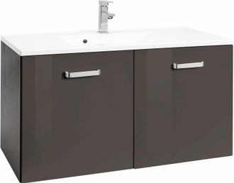 WELLTIME Waschbeckenunterschrank »Ravenna« Badmöbel, Waschtisch inkl. Waschbecken, Breite 80 cm