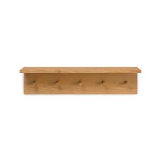 Ferm Living Place Wandregal mit 5 Haken, L 75 cm, Eiche