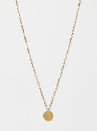 Simons Womens Alphabet character medallion chain