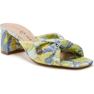 Katy Perry The Tooliped Twisted Sandal in Green Fig Multi at Nordstrom Rack, Size 9