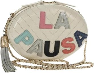Chanel Pre-owned Vintage Schoudertas - Dames - Vintage Schoudertas - Wit - ONE Size - Leer - Vintage