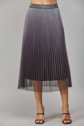 Fate Echo Pleated Skirt In Grey
