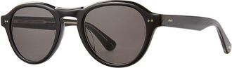 Garrett Leight MCNALLY SUN BK/DGRY Mens Sunglasses Black Size 48