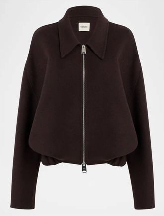 Khaite Womens Odin Jacket In Dark Brown
