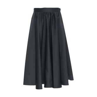 Max Mara Rokken, Dames, Zwart, M, Polyester, Farneto 002