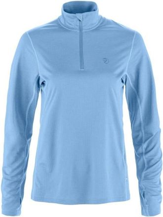 Fj&auml;llr&auml;ven Abisko Day Hike Half Zip Fleecepullover f&uuml;r Damen | blau