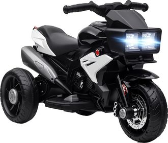 OEM Moto El&eacute;ctrica Infantil Con Luces Bocina M&uacute;sica Neum&aacute;ticos Anchos Moto Para Ni&ntilde;os Con Velocidad 3 Km/h Negro