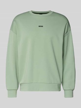 HUGO BOSS Regular Fit Sweatshirt aus Baumwoll-Mix Modell STENSON in Lind, Gr&ouml;&szlig;e XXXL