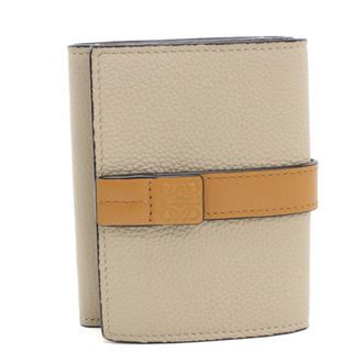 Loewe Beige Leather Wallet (Tri-Fold) (Pre-Owned)