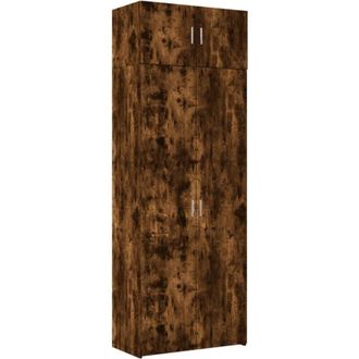 vidaXL Armadietto Rovere Fumo 80x42,5x225 cm in Truciolato - Vidaxl