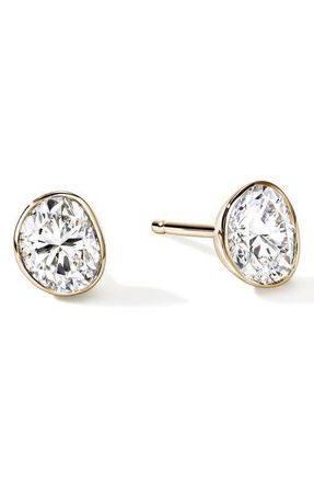 John Hardy JH Lovestruck Stud Earrings, 14K Gold, Lab-Grown Diamonds, 1.5TCW at Nordstrom