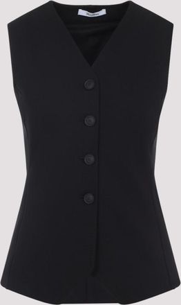 Max Mara Black Fornovo Jersey Vest