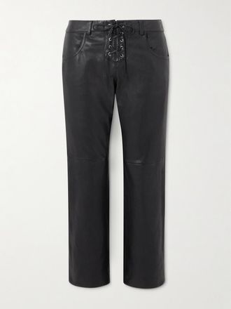 Isabel Marant Pantaloni A Gamba Dritta Con Lacci Vanel - Nero