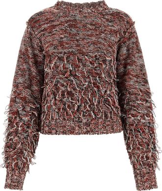 Durazzi Milano Embroidered Cotton Blend Sweater