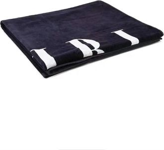 Amiri Small Logo Towel- Blue / White