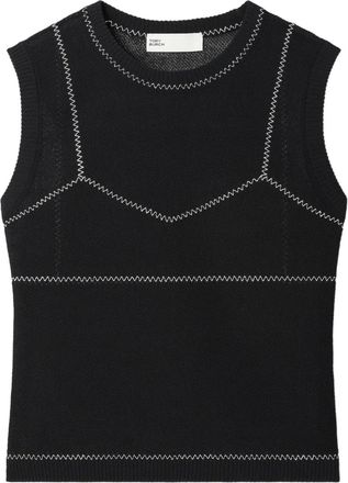 Tory Burch Top smanicato - Nero
