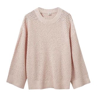 The Garment Round-neck Knitwear, female, Pink, Size: 2XS April Cotton Sweater