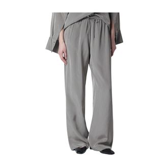 R&oacute;he Wide Trousers, female, Gray, Size: S Relaxed Fluid Stripe Trousers