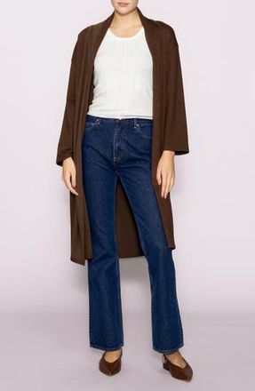 Melloday Midlength Knit Topper in Brown at Nordstrom Rack, Size X-Large