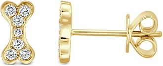 Sabrina Designs 14K 0.14 ct. tw. Diamond Dog Bone Earrings
