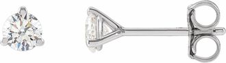 Diamond2Deal 14K Gold 1/3ct Lab-Grown Diamond Stud Earrings Clarity VS, Color F-G