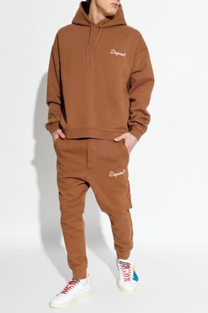 Dsquared2 Sweatpants With Embroidered Logo, Mens, Brown