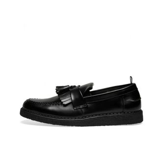 Fred Perry Tassel Loafers B9278 102 - Heren - Loafers - Zwart - 41 EU - Katoen - Schoenen