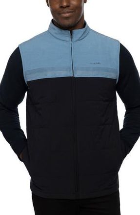 Travis Mathew Todos Santos Colorblock Vest in Heather Mid Blue at Nordstrom Rack, Size Xx-Large