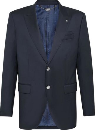 Billionaire Boys Club Crest Blazer - Heren - Blazers - Blauw - L - Wol - Jassen