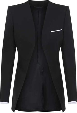 Tom Ford Kragenlose Panama-Jacke von Tom Ford aus feiner Wolle und Seide