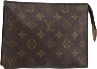 Louis Vuitton Pre-owned Clutches, female, Brown, Size: ONE SIZE Pre-owned Vintage Canvas Clutch