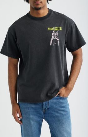 Bravado Oversize Sex Pistols Stance Graphic T-Shirt in Washed Black at Nordstrom, Size Xx-Large