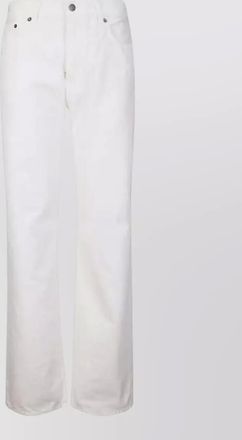 Haikure high-rise straight-leg denim trousers