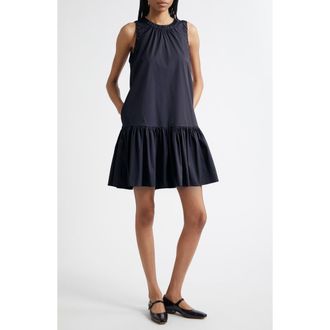 Max Mara Virgin Flounce Hem Sleeveless Dress in Ultramarine at Nordstrom, Size 10