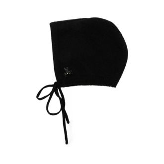 Simone Rocha Accessoires, Dames, Zwart, ONE Size, Kasjmier, Comk 11B 0667 Bonnet Hat