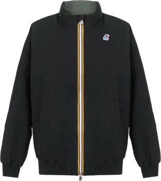 K-Way Arsene Warm Dubbel Reversible Jas - Heren - Bomber jackets - Zwart - XL - Polyester - Jassen