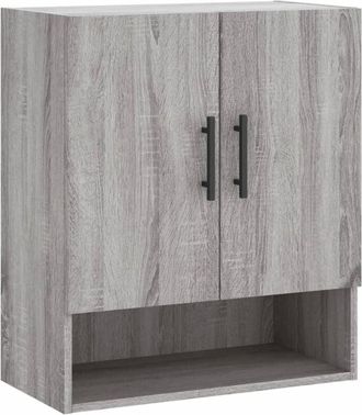 vidaXL Wall Cabinet Grey Sonoma 60x31x70 cm Engineered Wood Vidaxl