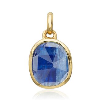 Monica Vinader Gold Siren Bezel Gemstone Pendant Kyanite