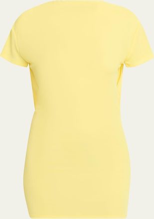 Jacquemus Mistral Cowl-Back Mini Dress