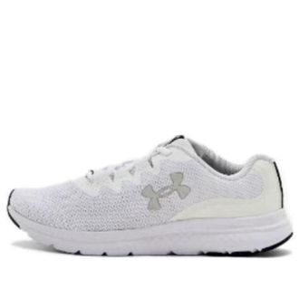 Under Armour (WMNS) Under Armour Charged Impulse 3 Shoes White Metallic Silver 3026686-100