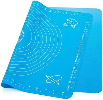 OEM Tapete De Silicona Para Amasar Elkuaie, Tapete De Silicona Para Hornear, 1 Pieza, Para Extender Masa Y Preparar Pizza, Azul