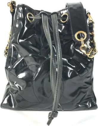 Chanel Pre-owned Bucket Bag - Dames - Vintage Tas - Zwart - ONE Size - Leer - Vintage