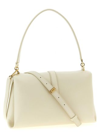 Ferragamo Calfskin Leather Shoulder Bag - Cream