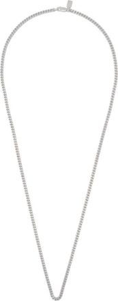 AllSaints Perrie Slim Chain Necklace in Warm Silver at Nordstrom