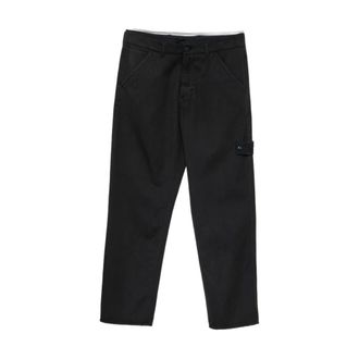 Stone Island Pantalones rectos - Trousers - Hombre - Azul - W31