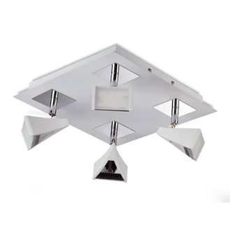 Netlighting Filippo Spot Light 4 Light LED Square 20W 1750lm White Chrome