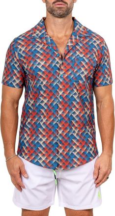 Maceoo Marthy Red Camp Shirt at Nordstrom, Size 3