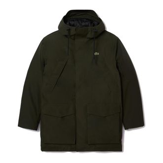Lacoste Waterdichte Gewatteerde Parka - Heren - Parka Jassen - Groen - L - Katoen - Jassen