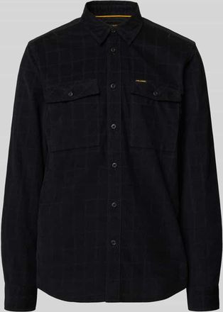 PME Legend Freizeithemd mit Knopfleiste in Black, Größe XXXL