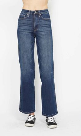 Judy Blue High Waist Tummy Control Wide Leg Jeans In Blue